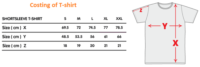 costing of knitted t-shirt