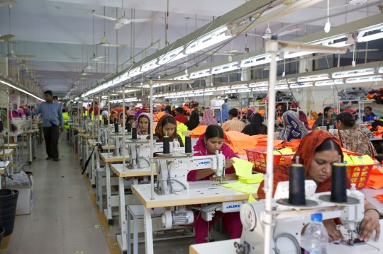 Line efficiency of a Garment Production