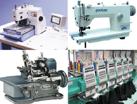 Different Garment machine used in RMG industry