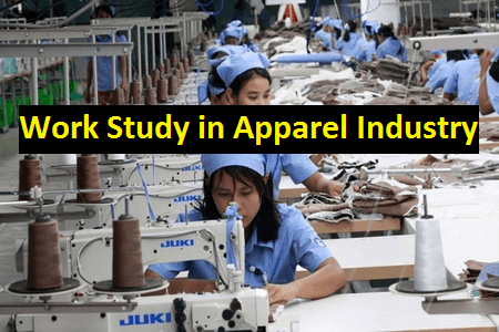 Work study in apparel industry