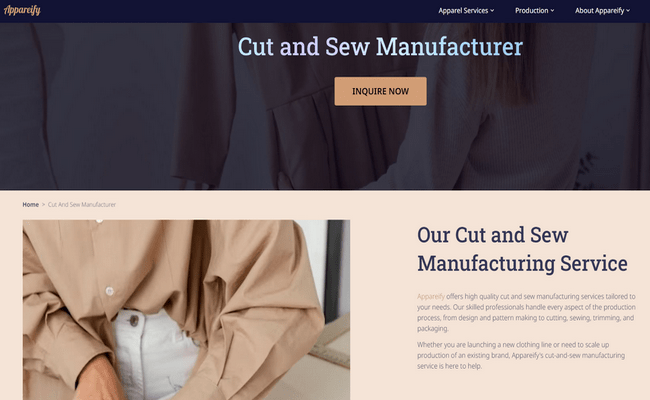 Cut and sew manufacturers