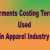 Garments Costing Terms